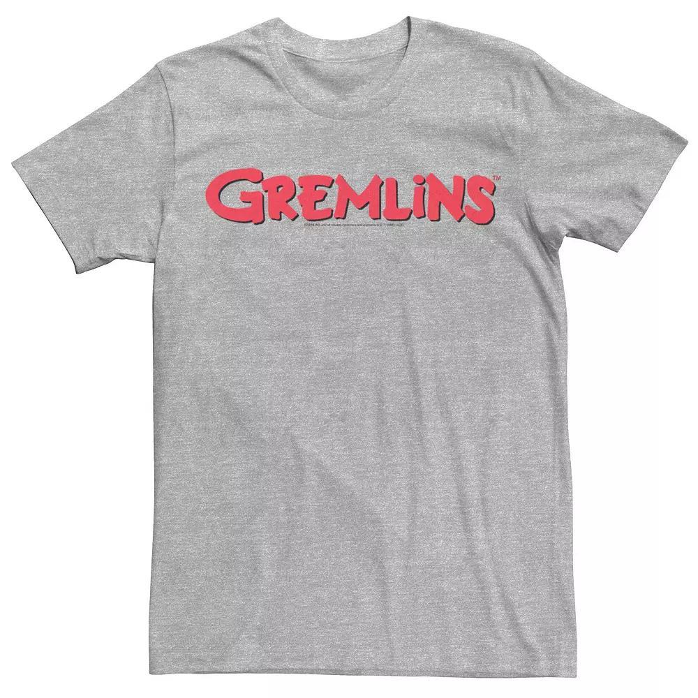 Men's Gremlins Front Logo Tee, Size: XL, Athletic Grey Product Image