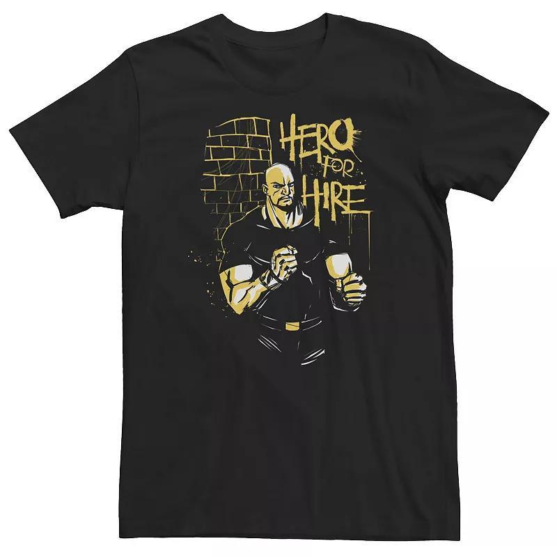 Big & Tall Marvel Heroes for Hire Brick Tee, Men's, Size: XXL Tall, Black Product Image