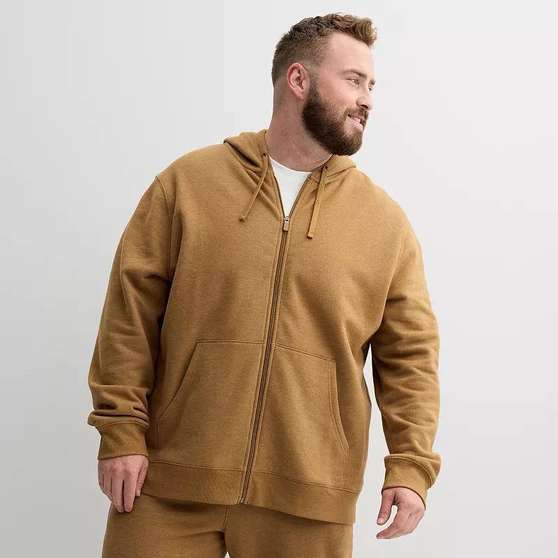 Big & Tall Tek Gear® Ultra Soft Fleece Zip-Front Hoodie, Men's,  Product Image