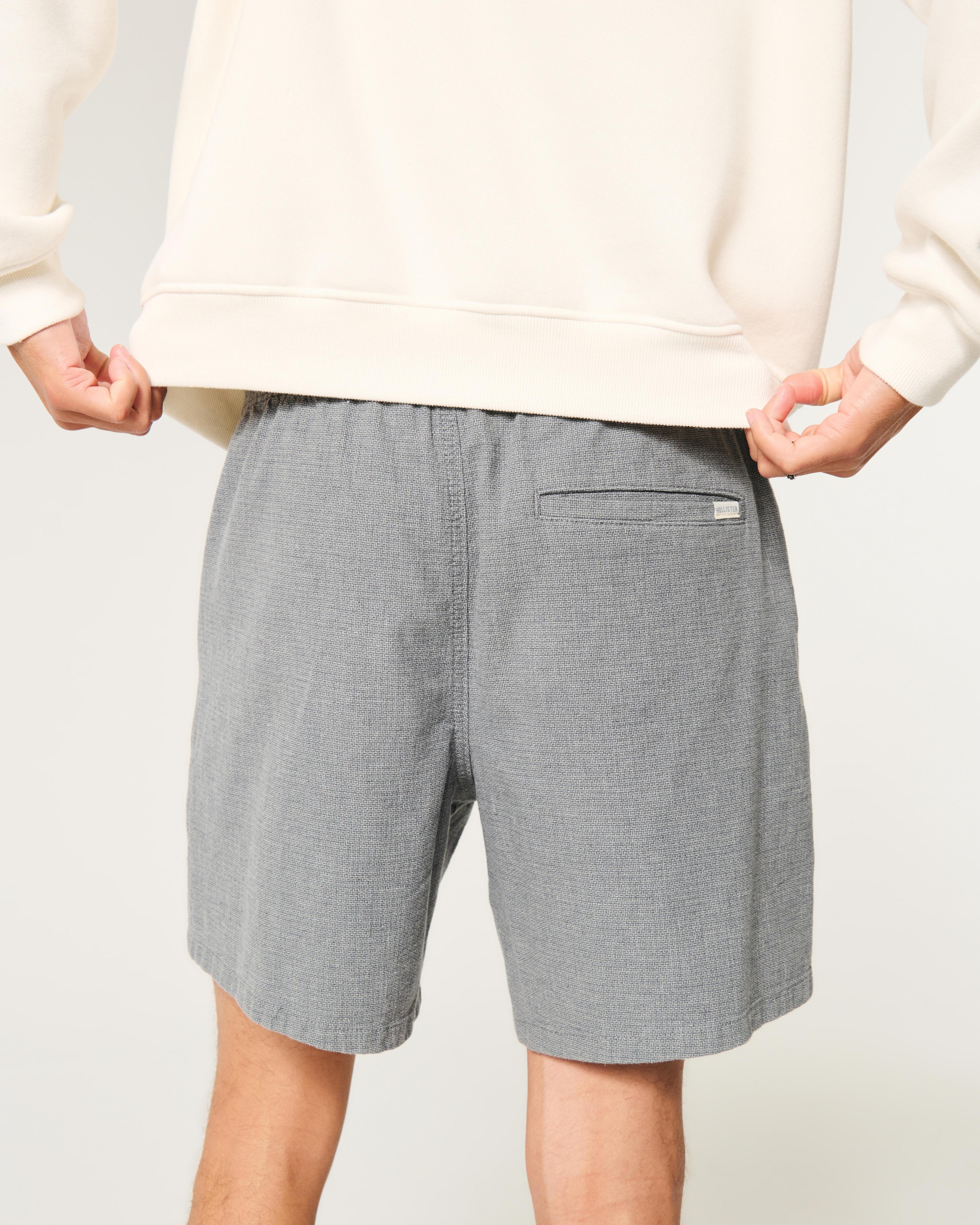 Linen-Blend Pull-On Shorts 7” Product Image