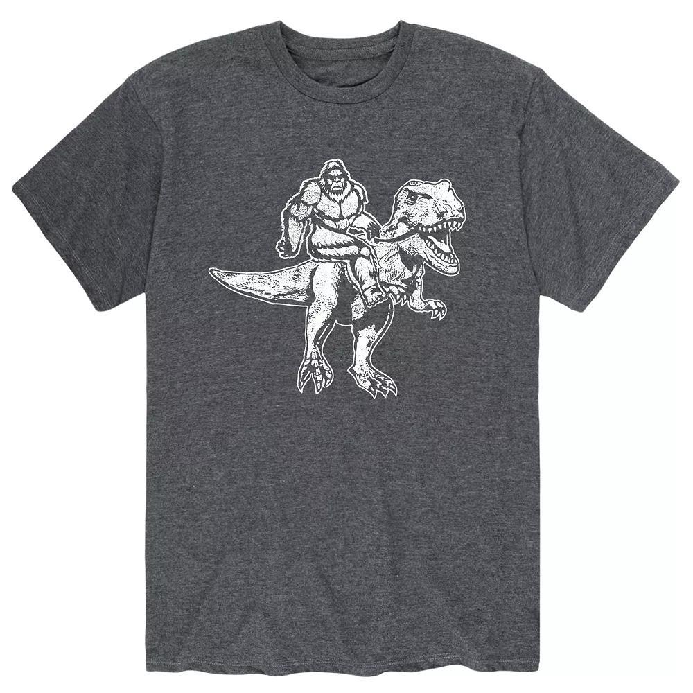 Men's Bigfoot Riding T-Rex Tee,  Product Image