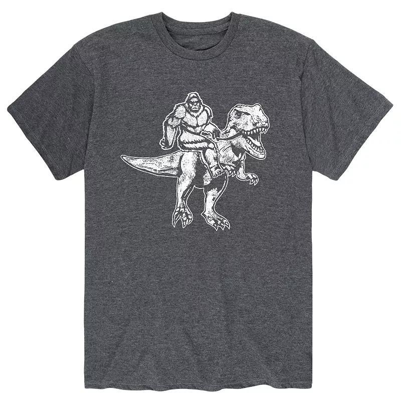 Men's Bigfoot Riding T-Rex Tee,  Product Image
