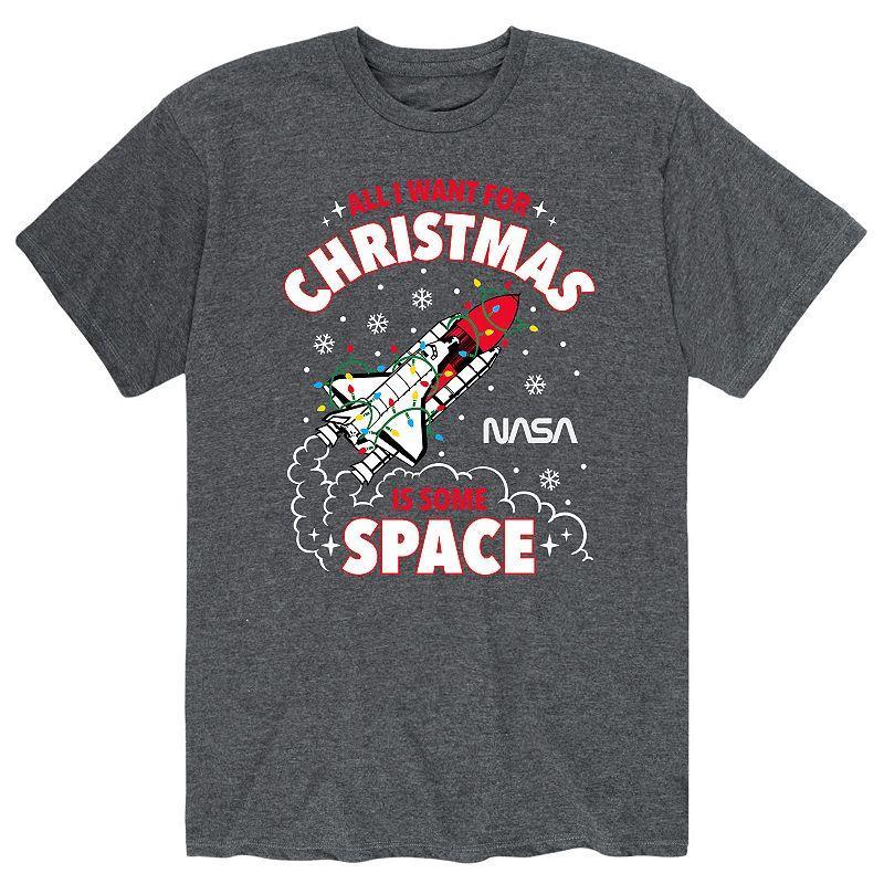 Men's NASA "All I Want For Christmas Is Some Space" Tee, Size: XXL, Blue Product Image