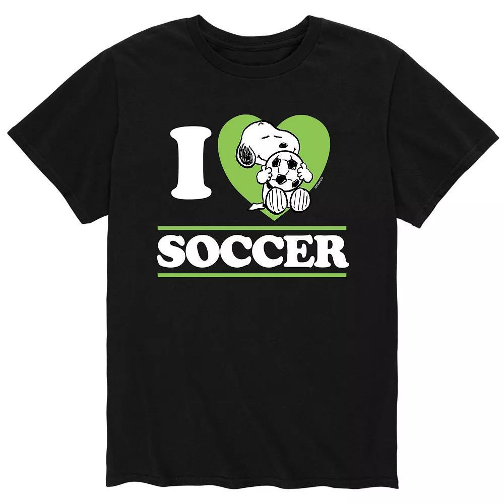 Men's Peanuts I Love Soccer Tee,  Product Image