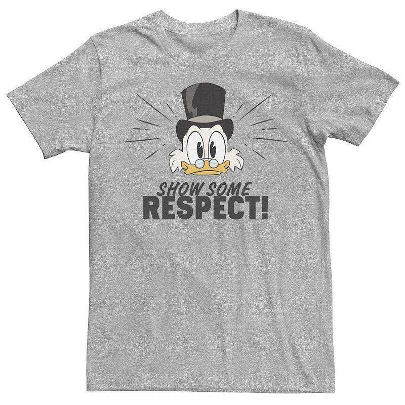 Disney's DuckTales Scrooge McDuck Men's Show Some Respect Tee, Size: Medium, Athletic Grey Product Image