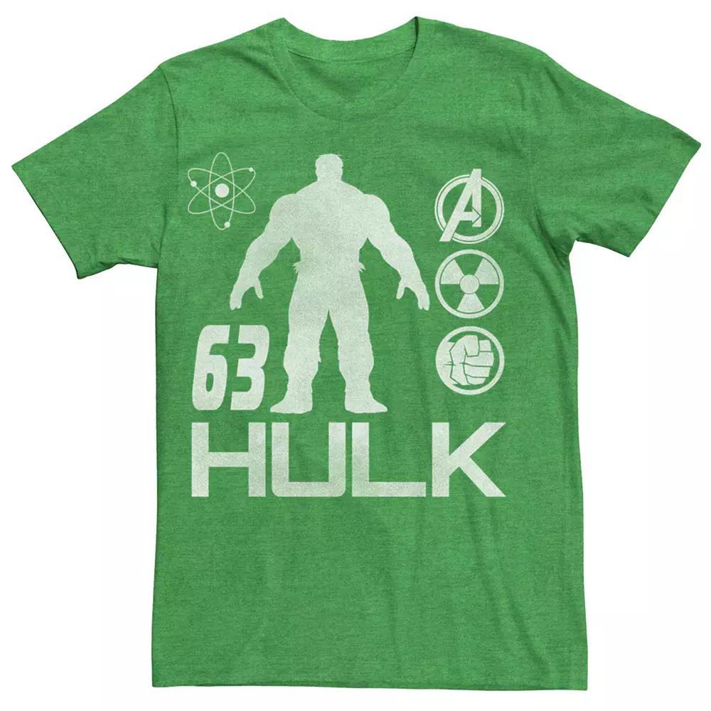 Men's Marvel's Hulk Silhouette Science Symbols Tee,  Product Image