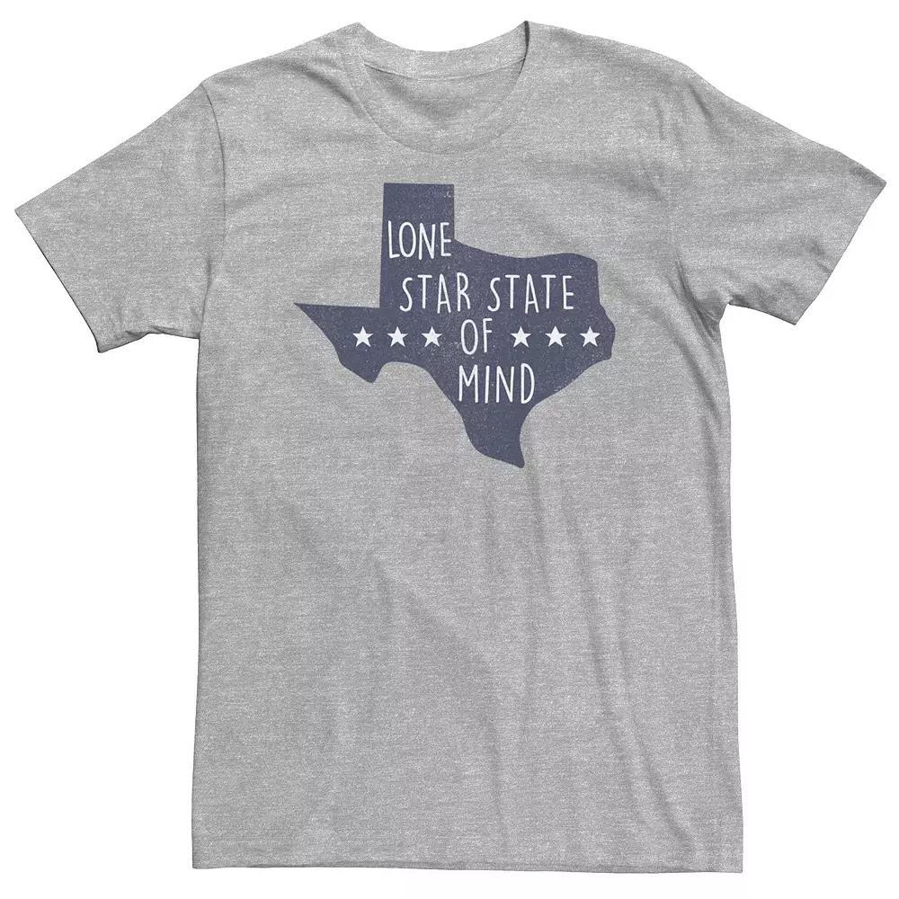 Big & Tall Texas "Lone Star State Of Mind" Blue State Tee, Men's,  Product Image