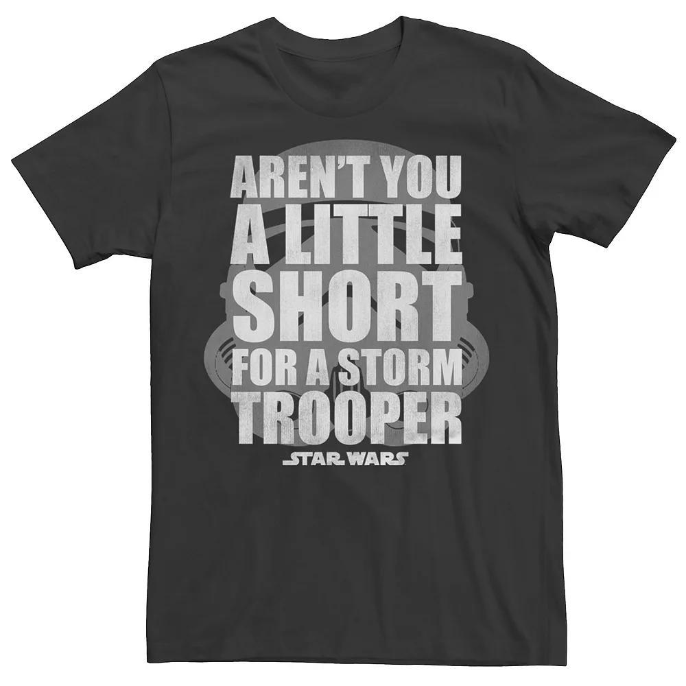 Men's Star Wars Aren't You A Little Short For A Stormtrooper Tee, Size: Medium, Black Product Image