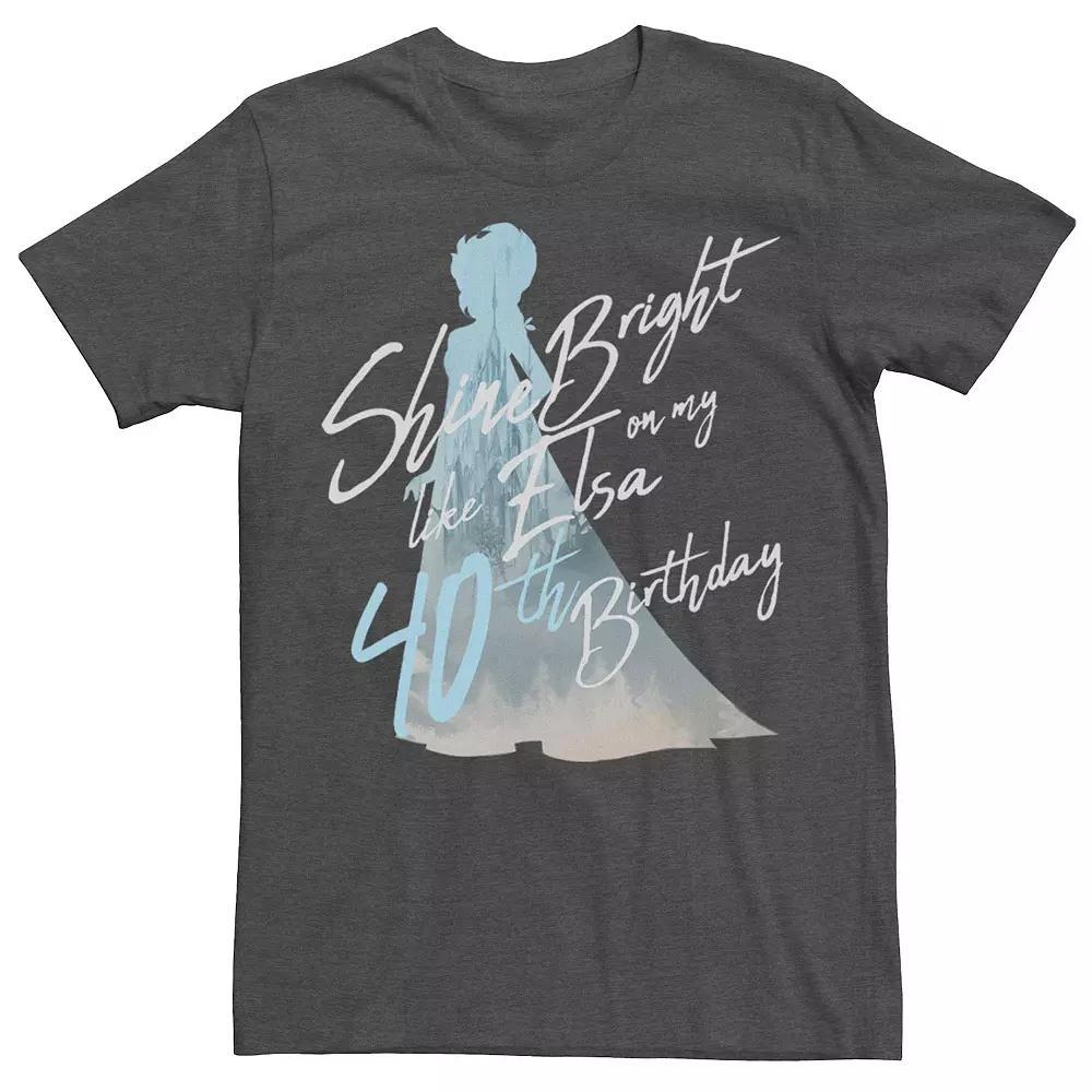 Disney's Frozen Men's Elsa Shine Bright On My 40th Birthday Graphic Tee,  Product Image