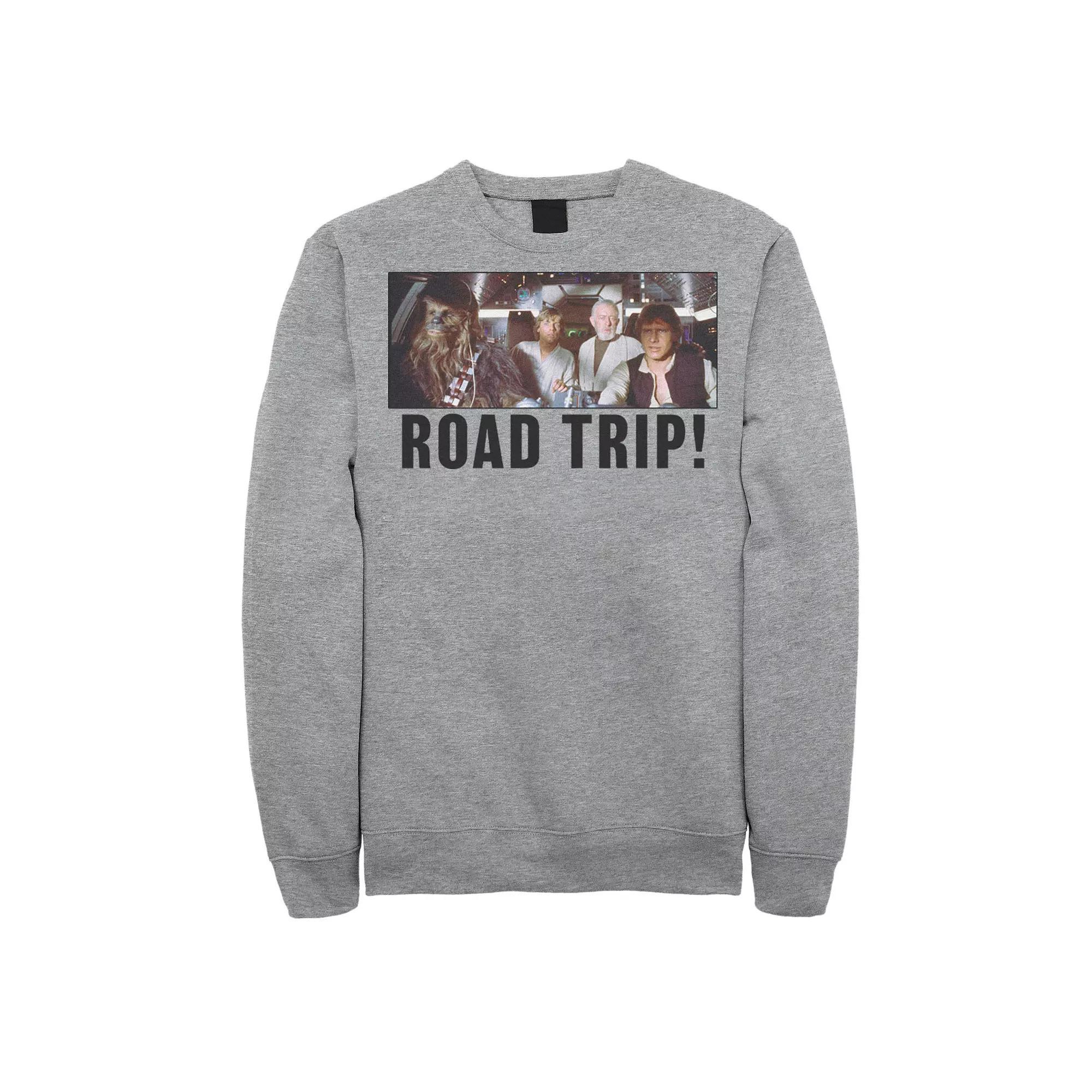 Men's Star Wars Group Shot Road Trip Sweatshirt, Size: XXL, Athletic Grey Product Image