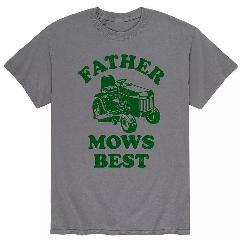 Mens Father Mows Best Tee Product Image