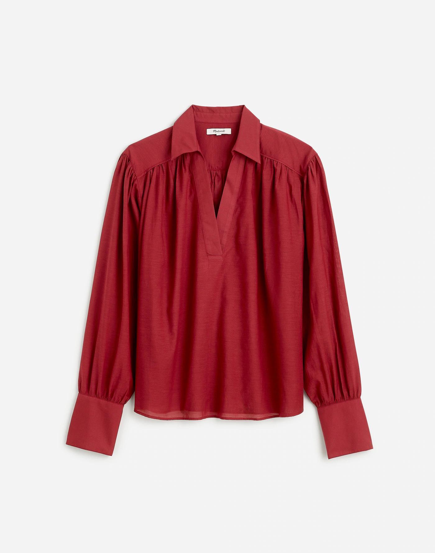 Easy Long-Sleeve Popover Shirt Product Image