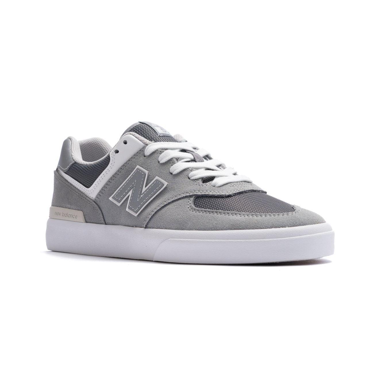 New Balance Numeric 574 VULC - Grey/White (Available in WIDE!) Product Image