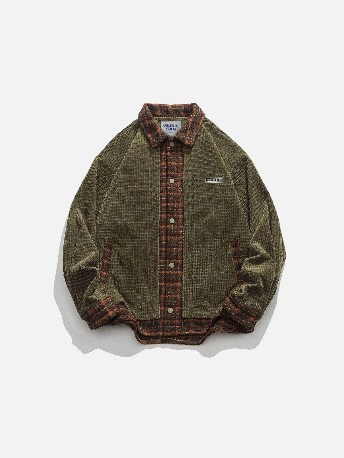 Aelfric Eden Corduroy Plaid Jacket Product Image