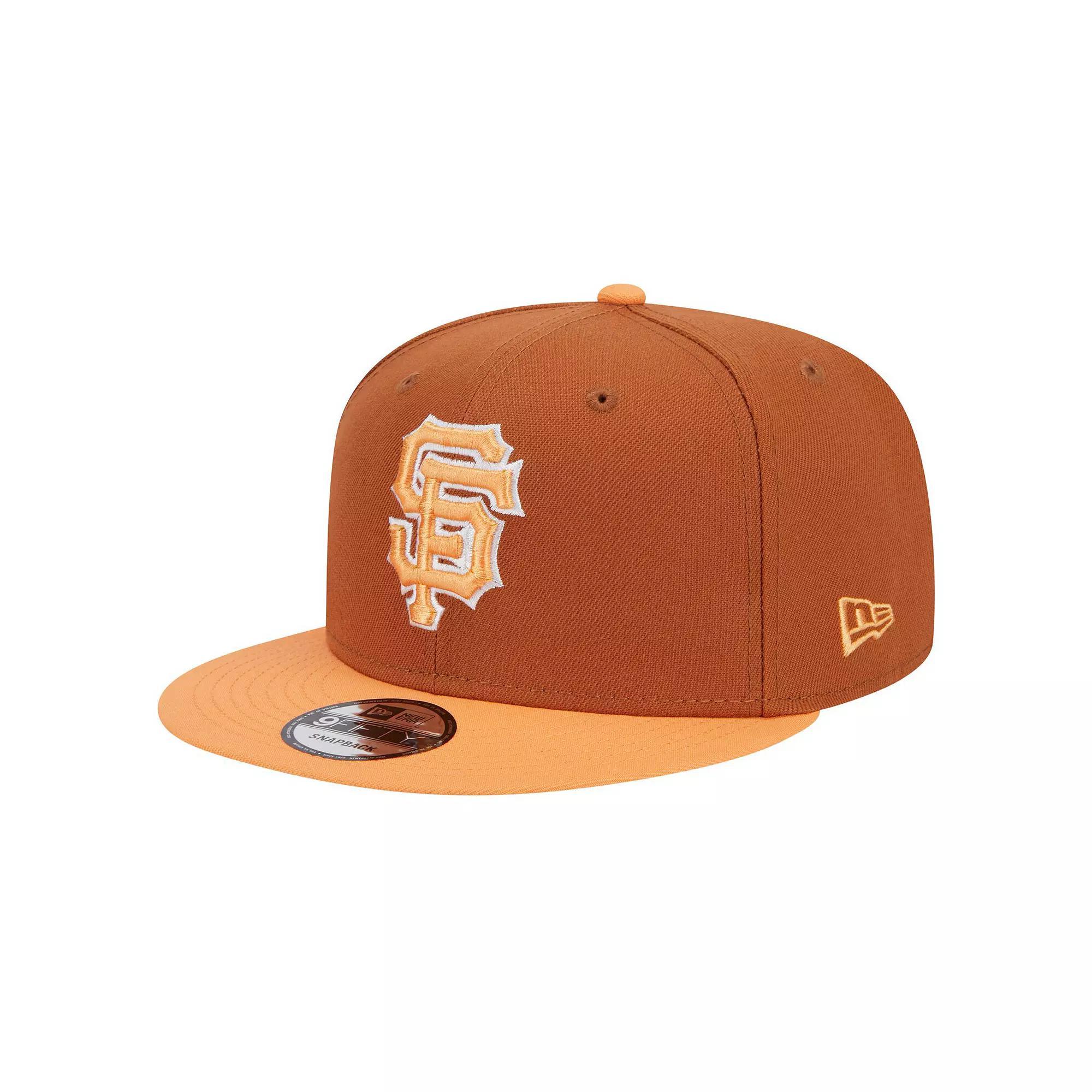 Men's New Era Brown San Francisco Giants Spring Color Two-Tone 9FIFTY Snapback Hat Product Image