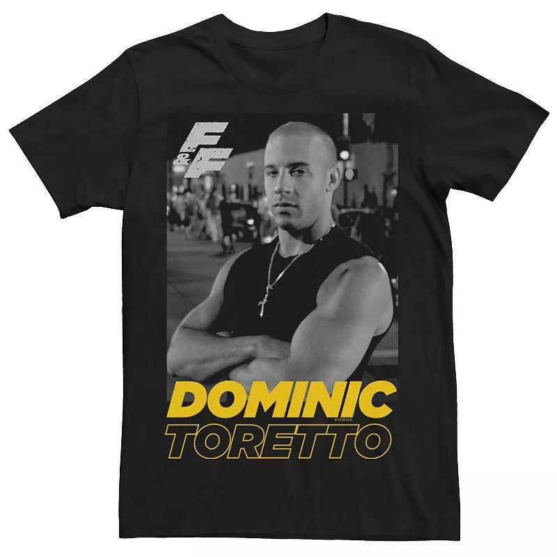 Men's Fast & Furious Dominic Toretto Portrait Logo Graphic Tee, Size: XL, Black Product Image