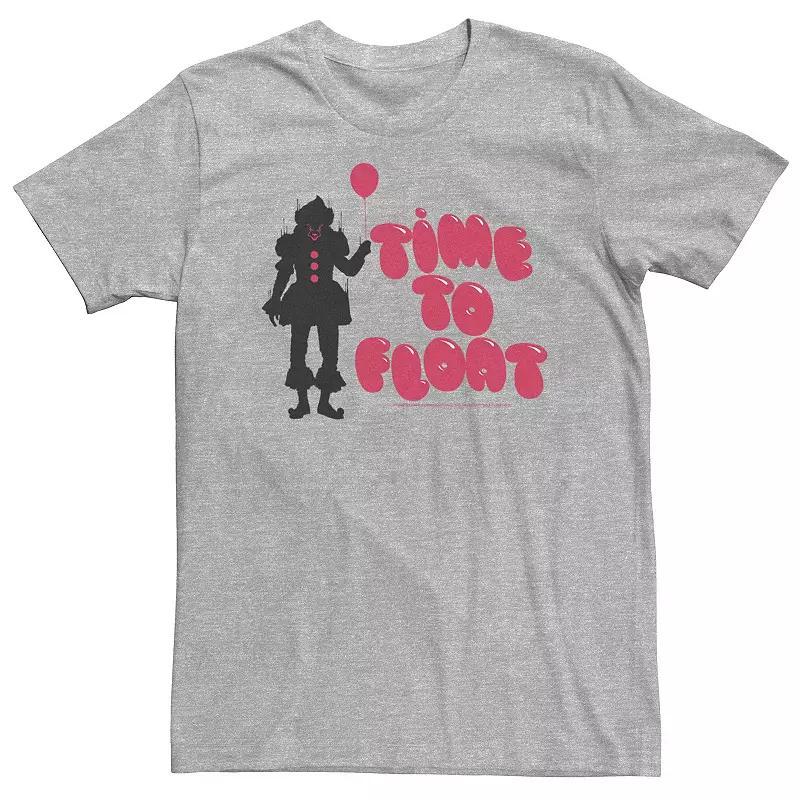 Big & Tall IT Time To Float Balloon Text Tee, Mens Athletic Grey Product Image