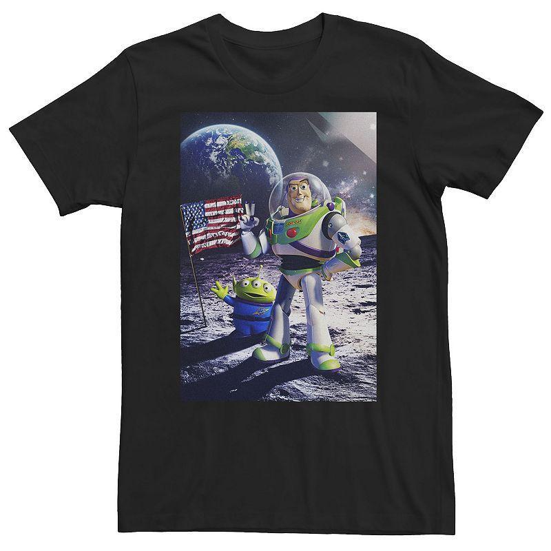 Big & Tall Disney / Pixar Toy Story Buzz Lightyear Moon Landing Tee, Men's, Size: 3XL Tall, Black Product Image