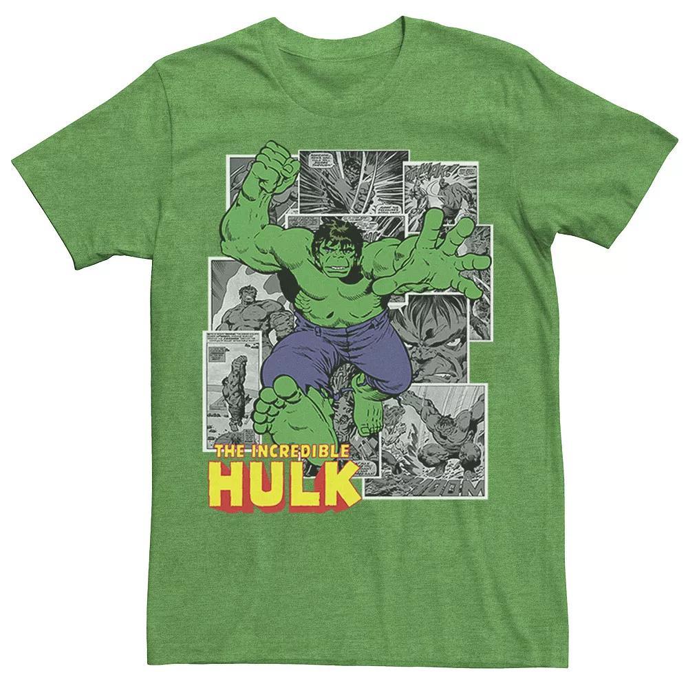 Men's Marvel Avengers The Incredible Hulk Comic Panel Portrait Graphic Tee,  Product Image