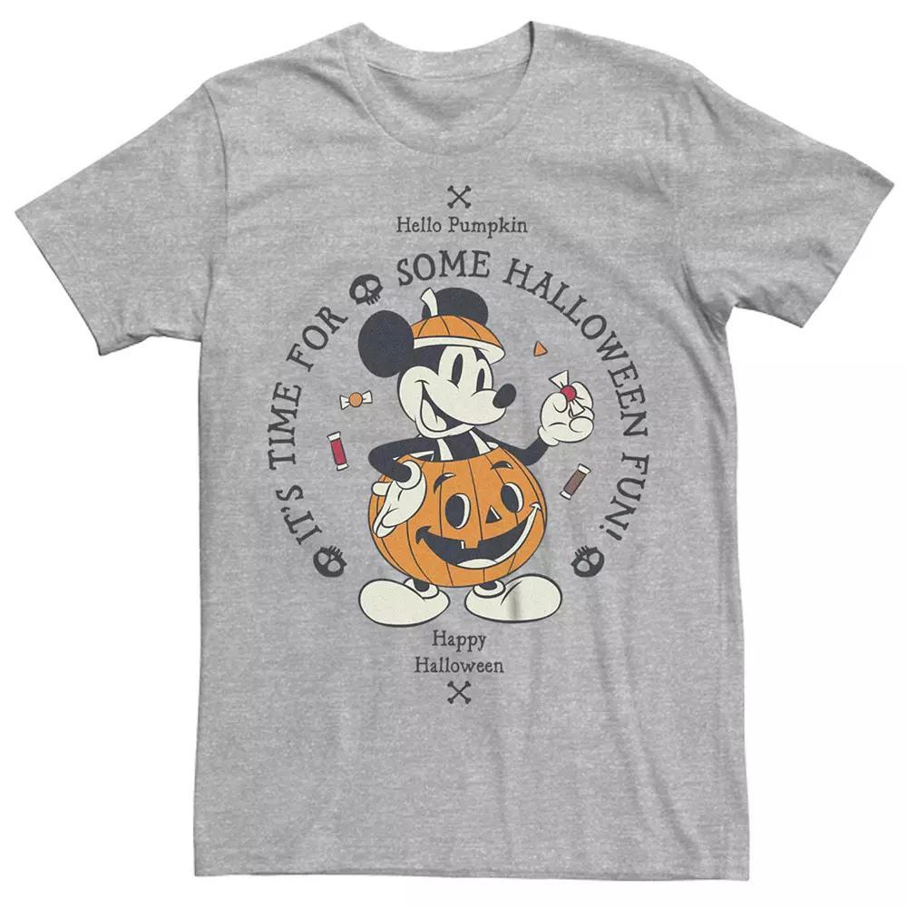 Big & Tall Mickey Mouse Pumpkin Costume Halloween Fun Graphic Tee, Men's,  Product Image