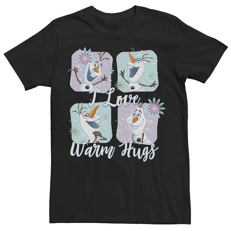 Men's Disney's Frozen Olaf Warm Hugs Tee, Size: Medium, Black Product Image