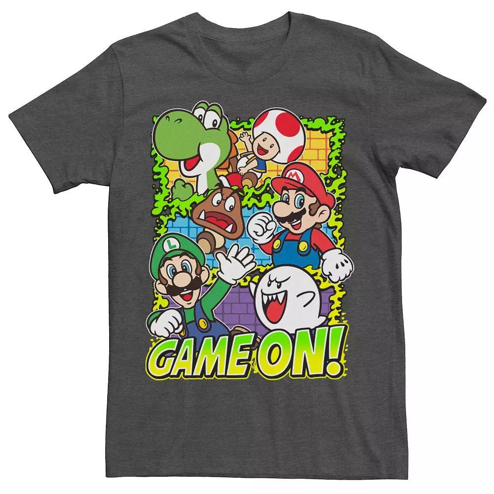 Men's Nintendo Super Mario Group Shot Game On Tee,  Product Image