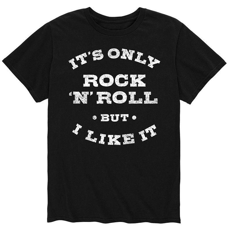 Men's Its Only Rock N Roll Tee, Size: Large, Black Product Image