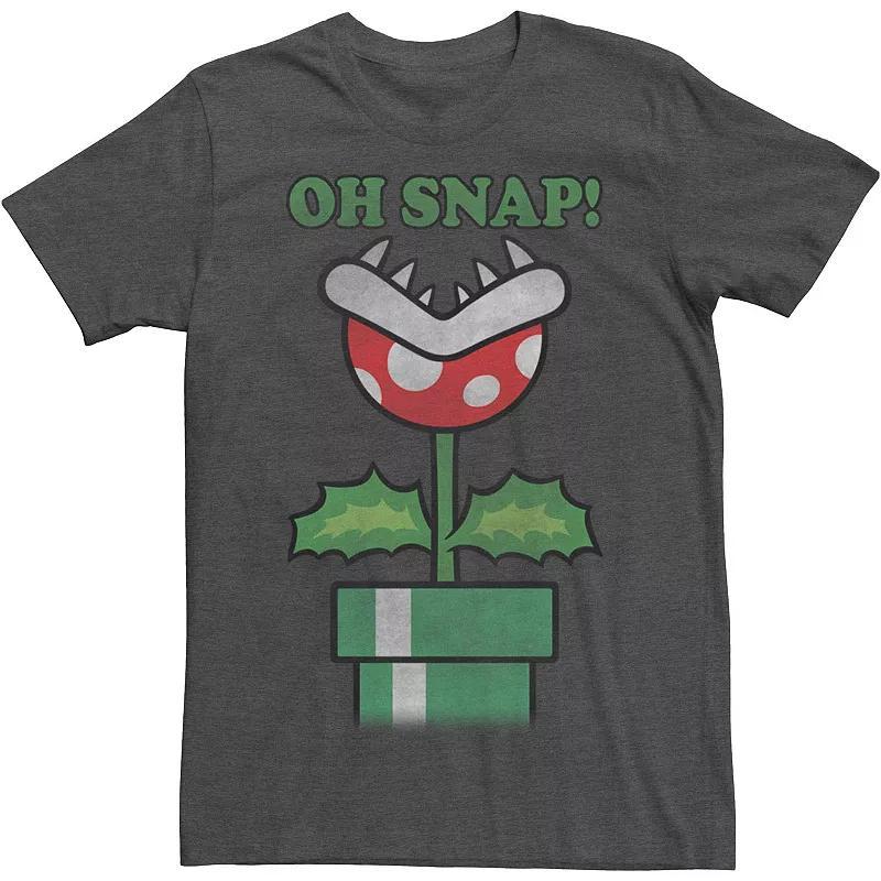 Big & Tall Nintendo Super Mario Piranha Plant Oh Snap Vintage Tee, Men's,  Product Image