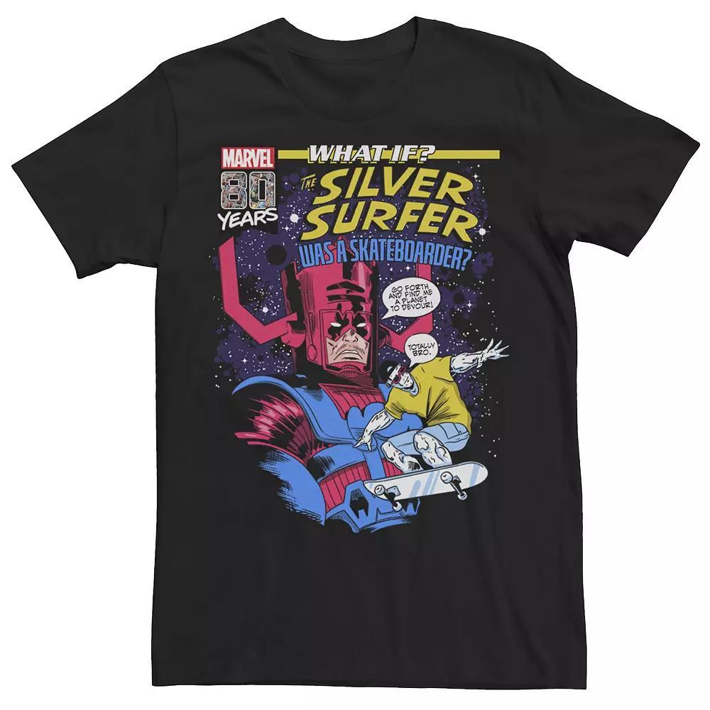 Men's Marvel What If Silver Surfer Comic Cover Graphic Tee, Size: XL, Black Product Image