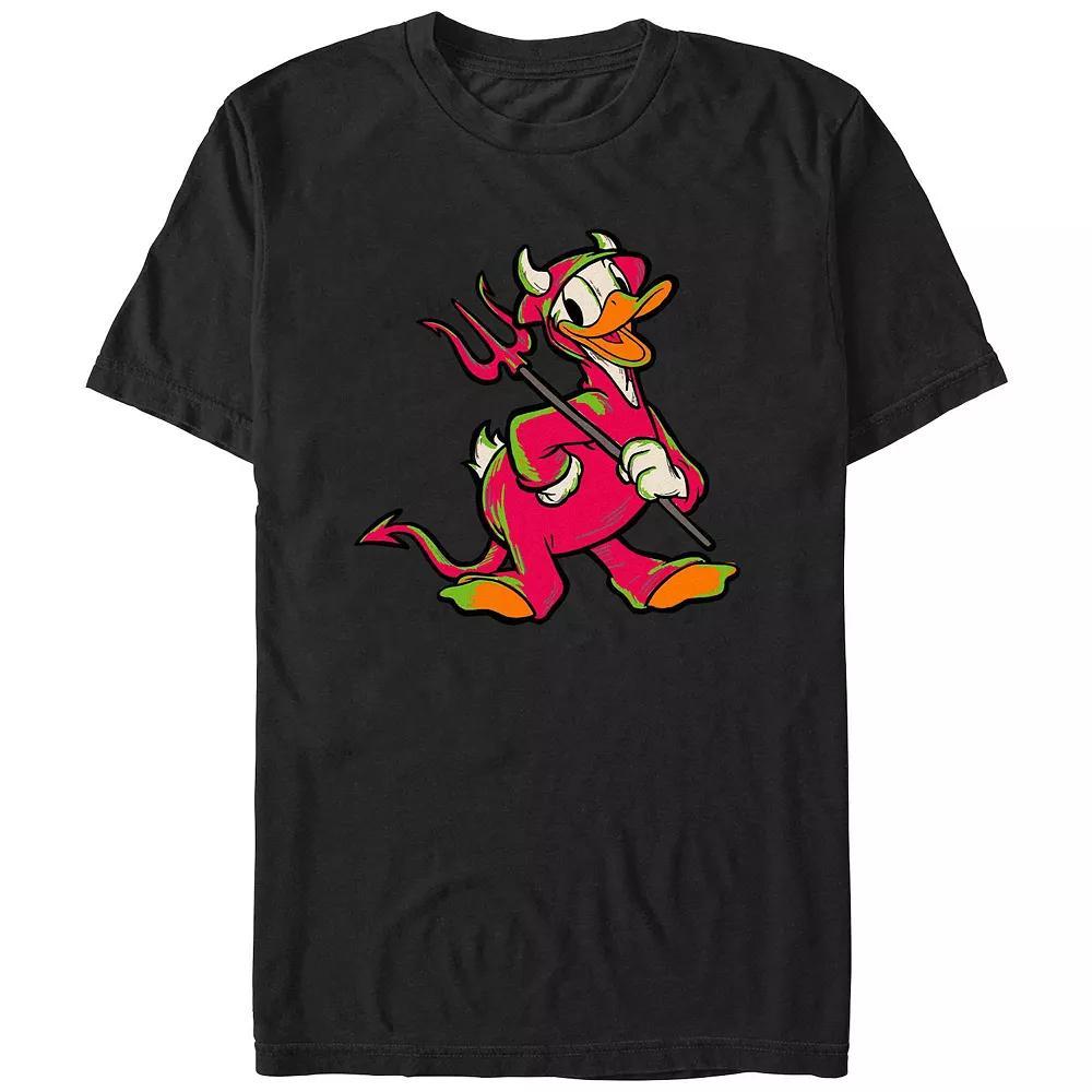 Disney 100 Donald Duck Devil Costume Men's Graphic Tee, Size: XXL, Black Product Image