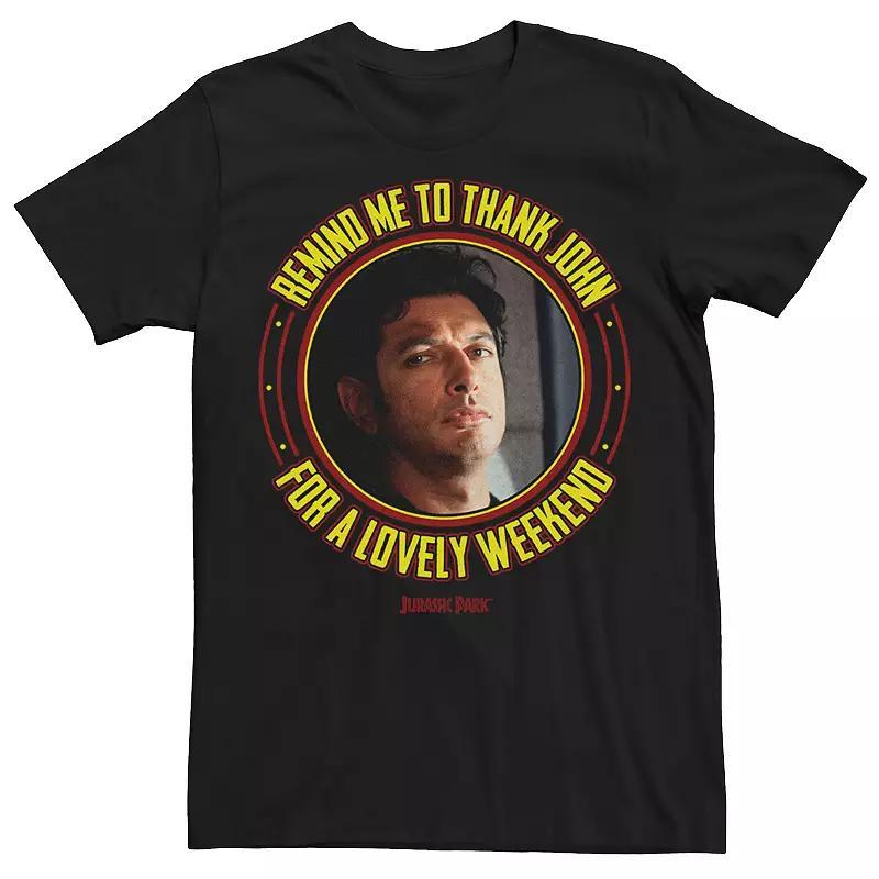 Men's Jurassic Park Remind Me To Thank John For The Weekend Graphic Tee,  Product Image
