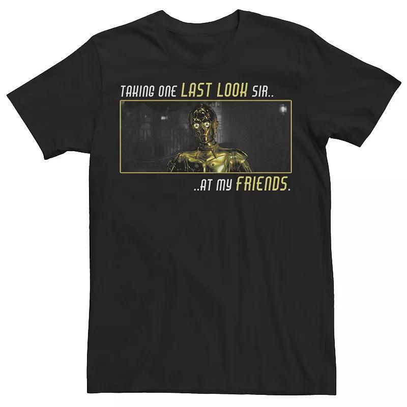 Mens Star Wars: The Rise Of Skywalker C-3PO Taking One Last Look Tee Product Image