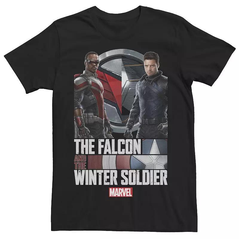 Big & Tall Marvel The Falcon And The Winter Soldier Poster Tee, Men's, Size: 4XLT, Black Product Image