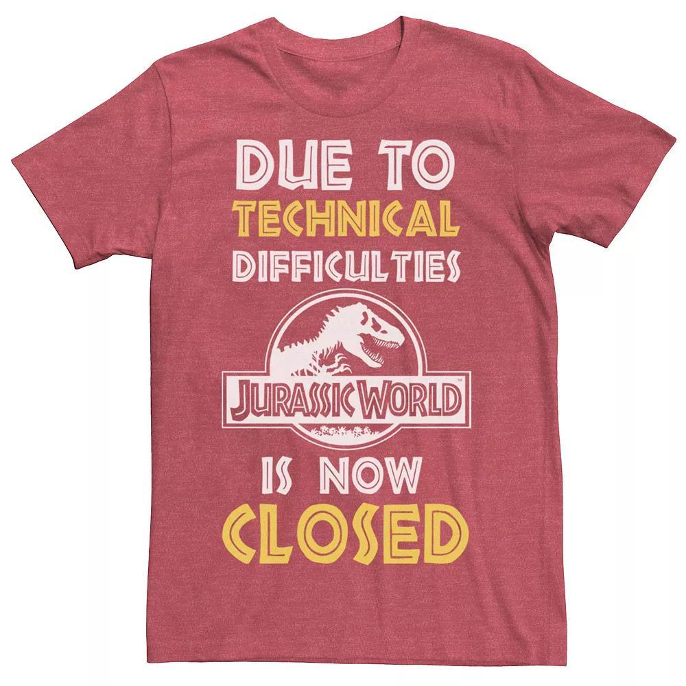Men's Jurassic World Technical Difficulties Sign Graphic Tee,  Product Image