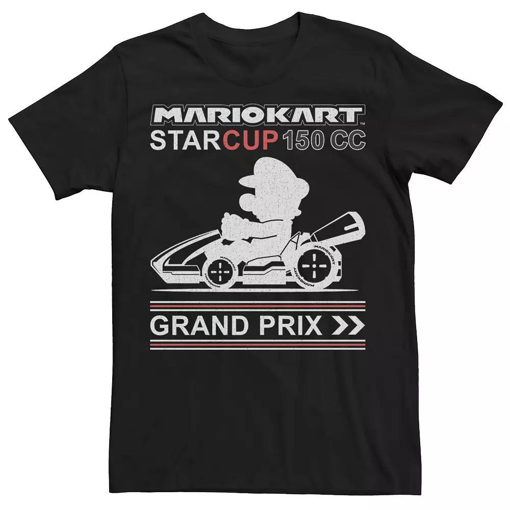 Men's Mario Kart Star Cup 150 CC Grand Prix Tee, Size: XXL, Black Product Image