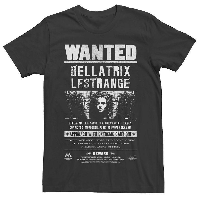 Men's Harry Potter Bellatrix Lestrange Wanted Poster Graphic Tee, Size: XXL, Black Product Image