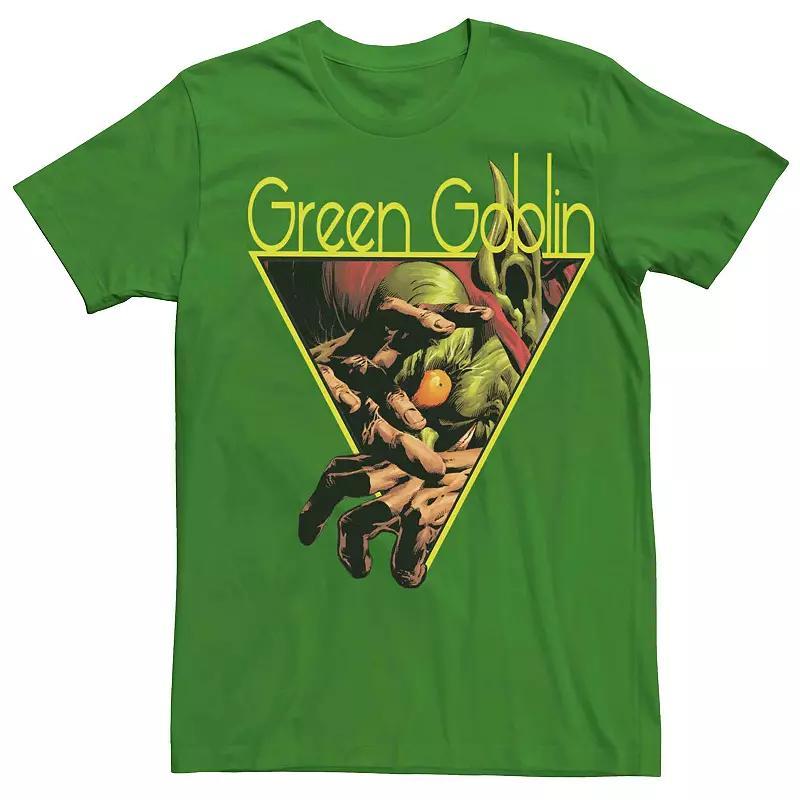 Men's Marvel Retro Green Goblin Triangle Tee, Size: Large, Kelly Product Image