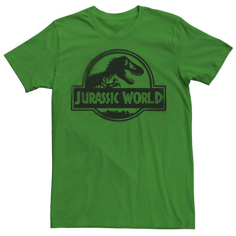 Mens Jurassic World Two Black Spray Paint Logo Tee Product Image