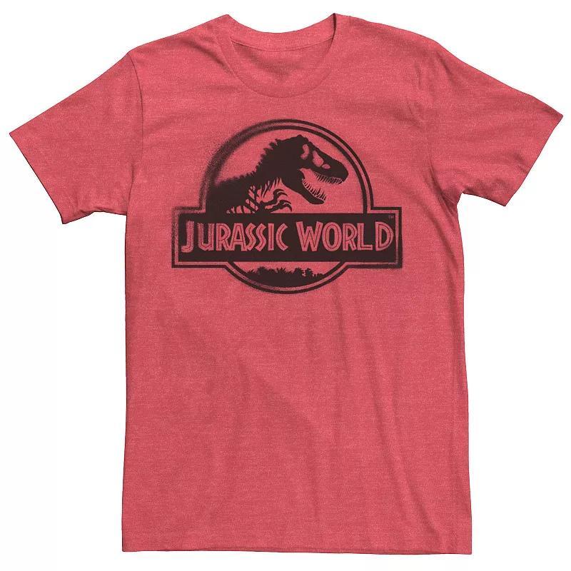 Men's Jurassic World Two Black Spray Paint Logo Tee, Size: Medium, Royal Grey Product Image