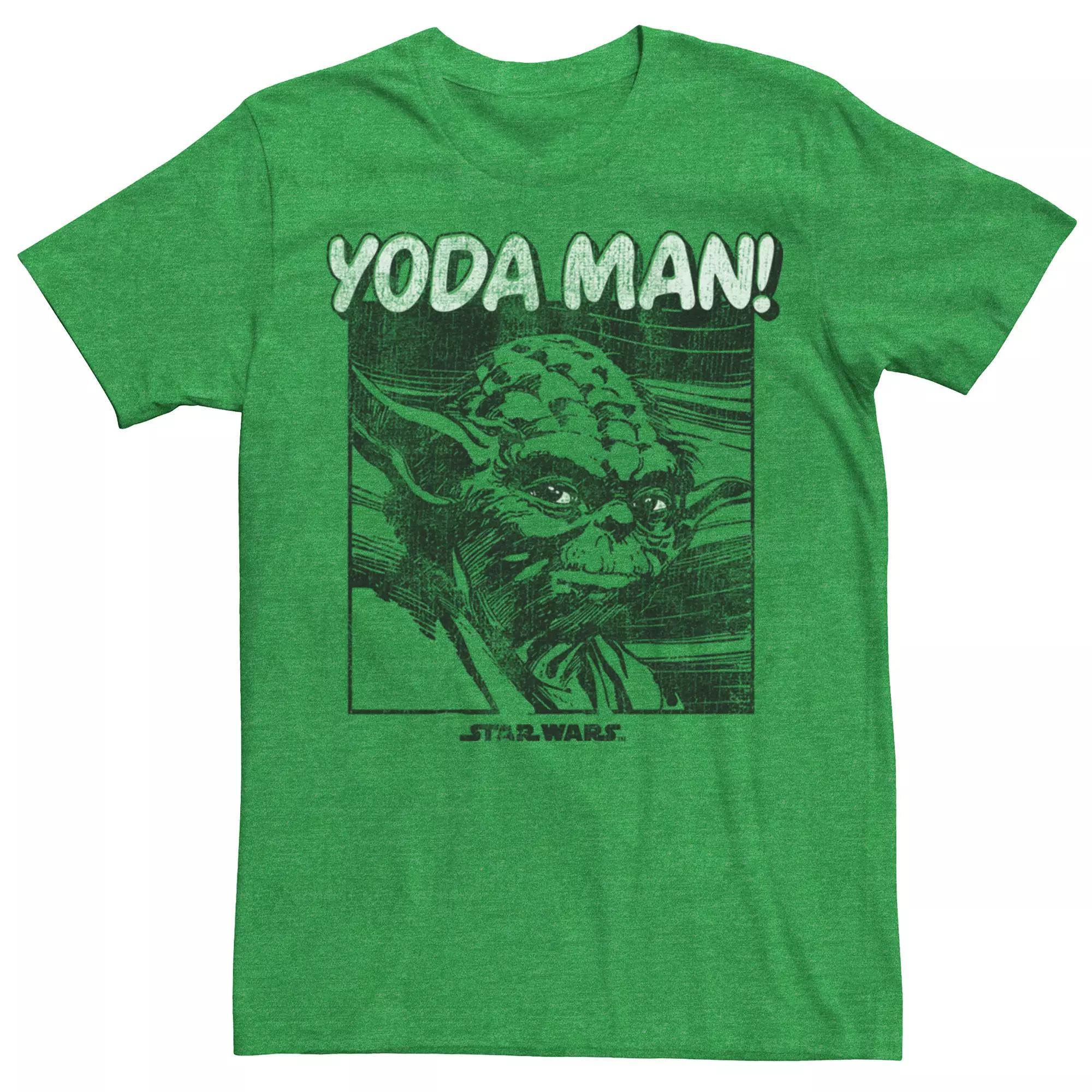 Men's Star Wars Yoda Man Can Tee, Size: XXL, Kelly Grey Product Image