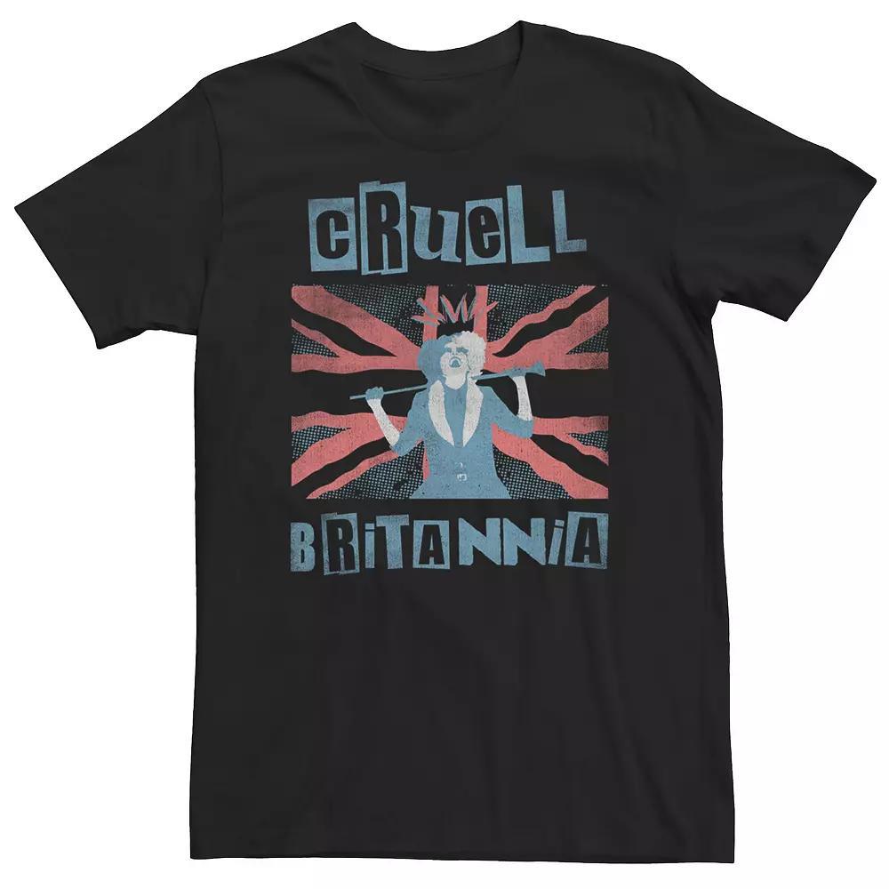 Big & Tall Disney Cruella Cruell Britannia Tee, Men's, Size: 4XLT, Black Product Image