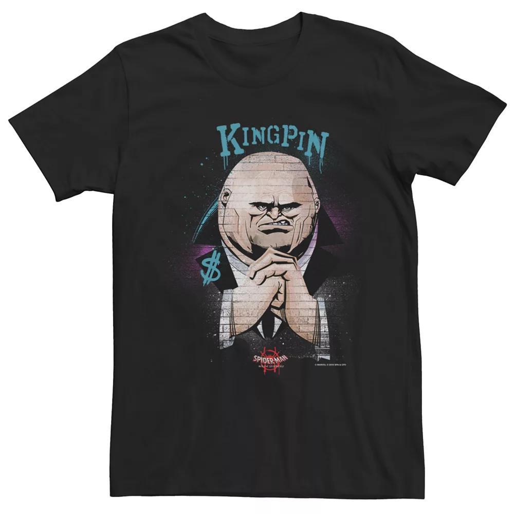 Men's Marvel Spider-Verse Kingpin Brick Wall Graphic Tee, Size: Medium, Black Product Image