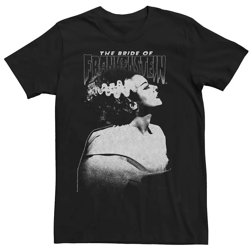 Men's Universal Monsters Bride Of Frankenstein Dark Portrait Tee, Size: XL, Black Product Image