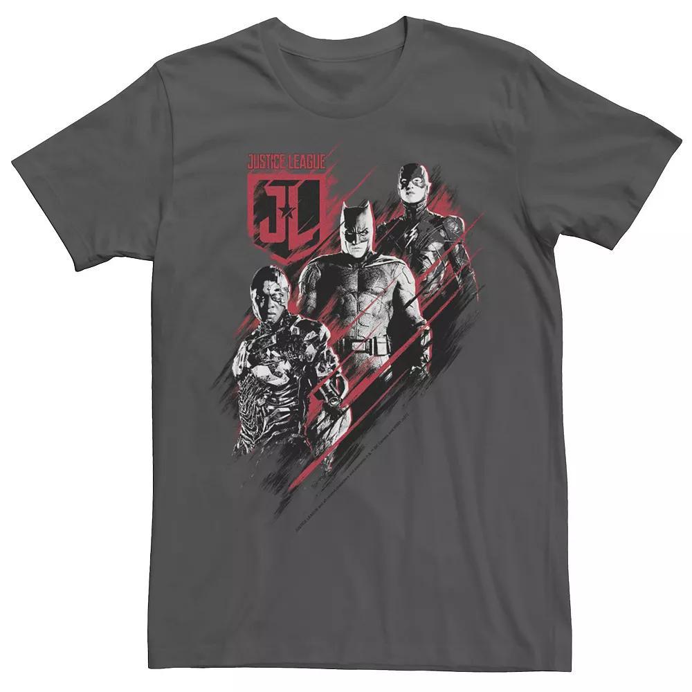 Men's DC Comics Justice League Trio Portrait Tee, Size: Small, Grey Product Image