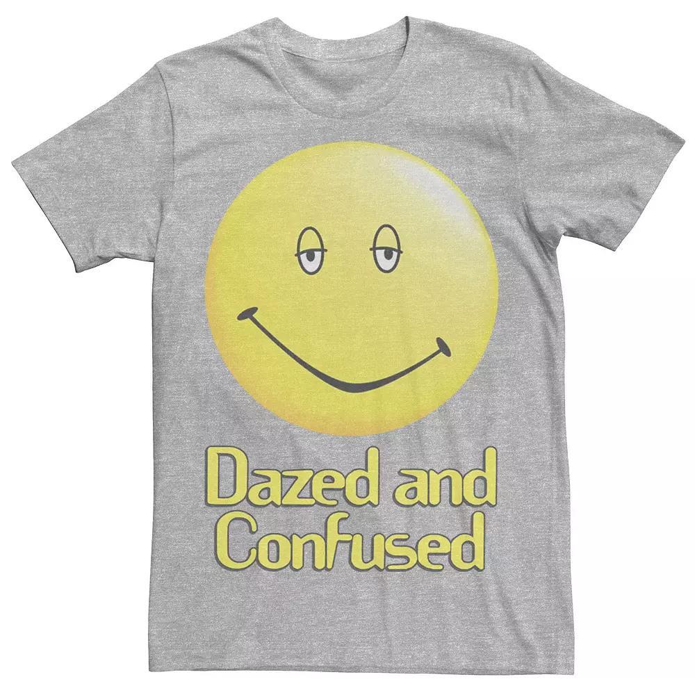 Men's Dazed And Confused Droopy Smiley Face Simple Background Tee,  Product Image