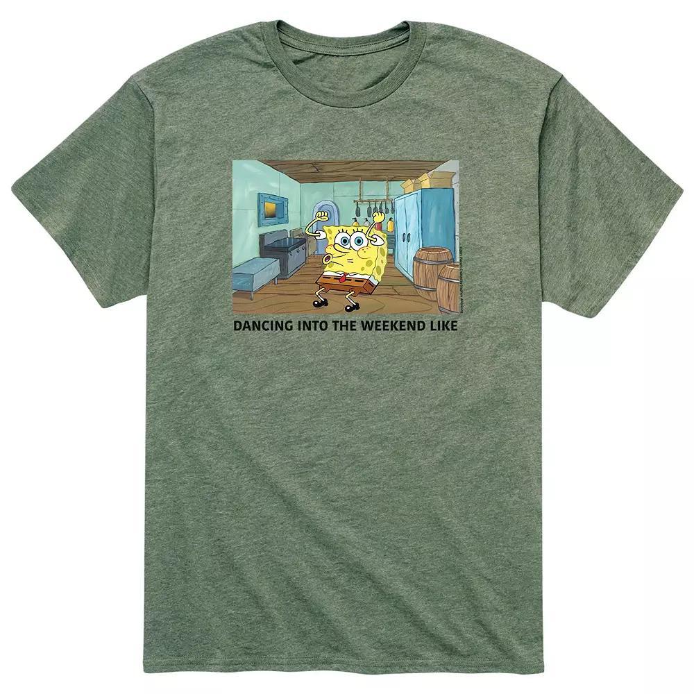 Men's SpongeBob Walking Weekend Tee,  Product Image