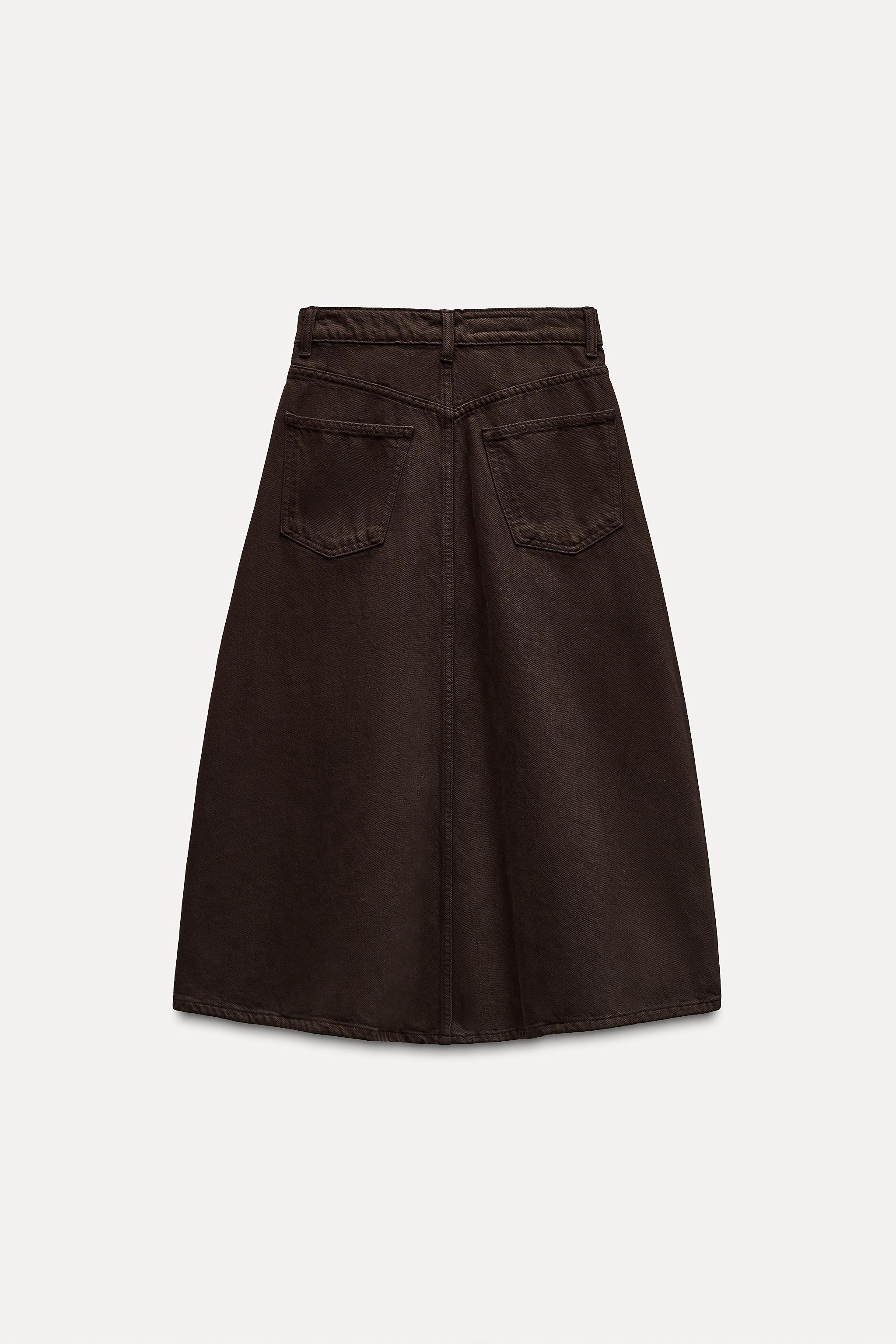 TRF COLOR DENIM SKIRT Product Image