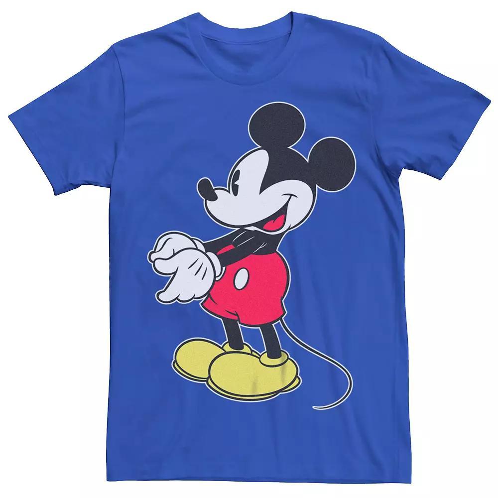 Disney's Mickey Mouse Grabbing Men's Tee, Size: Large, Royal Product Image