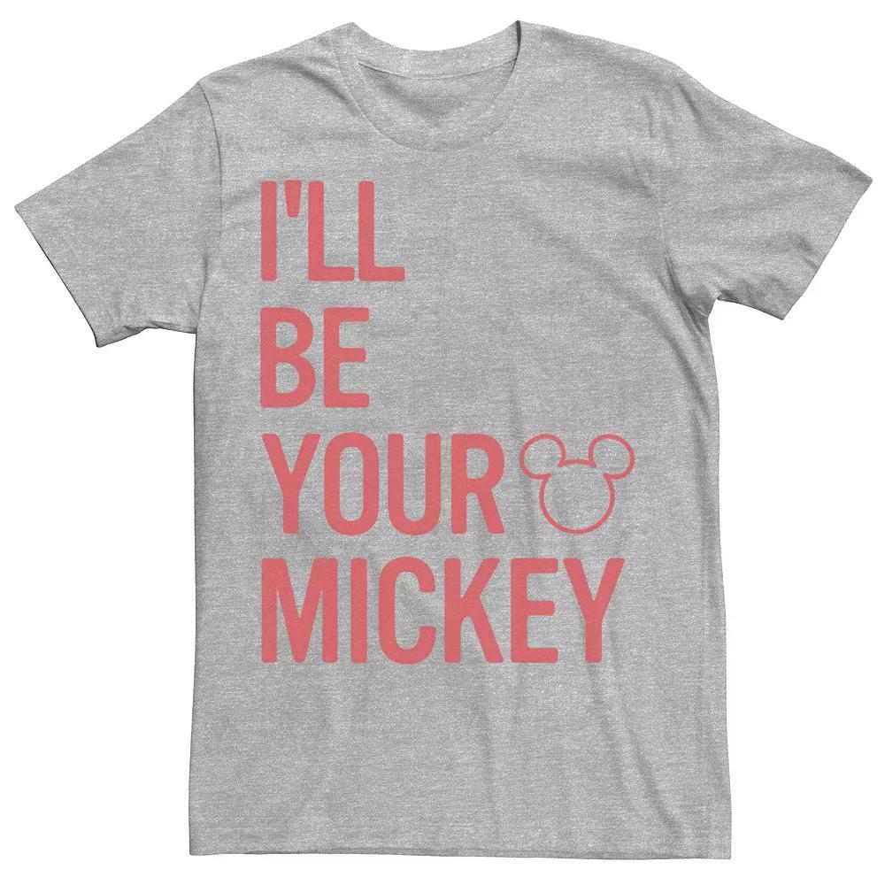 Disney's Mickey Mouse I'll Be Your Mickey Word Stack Logo Men's Tee,  Product Image