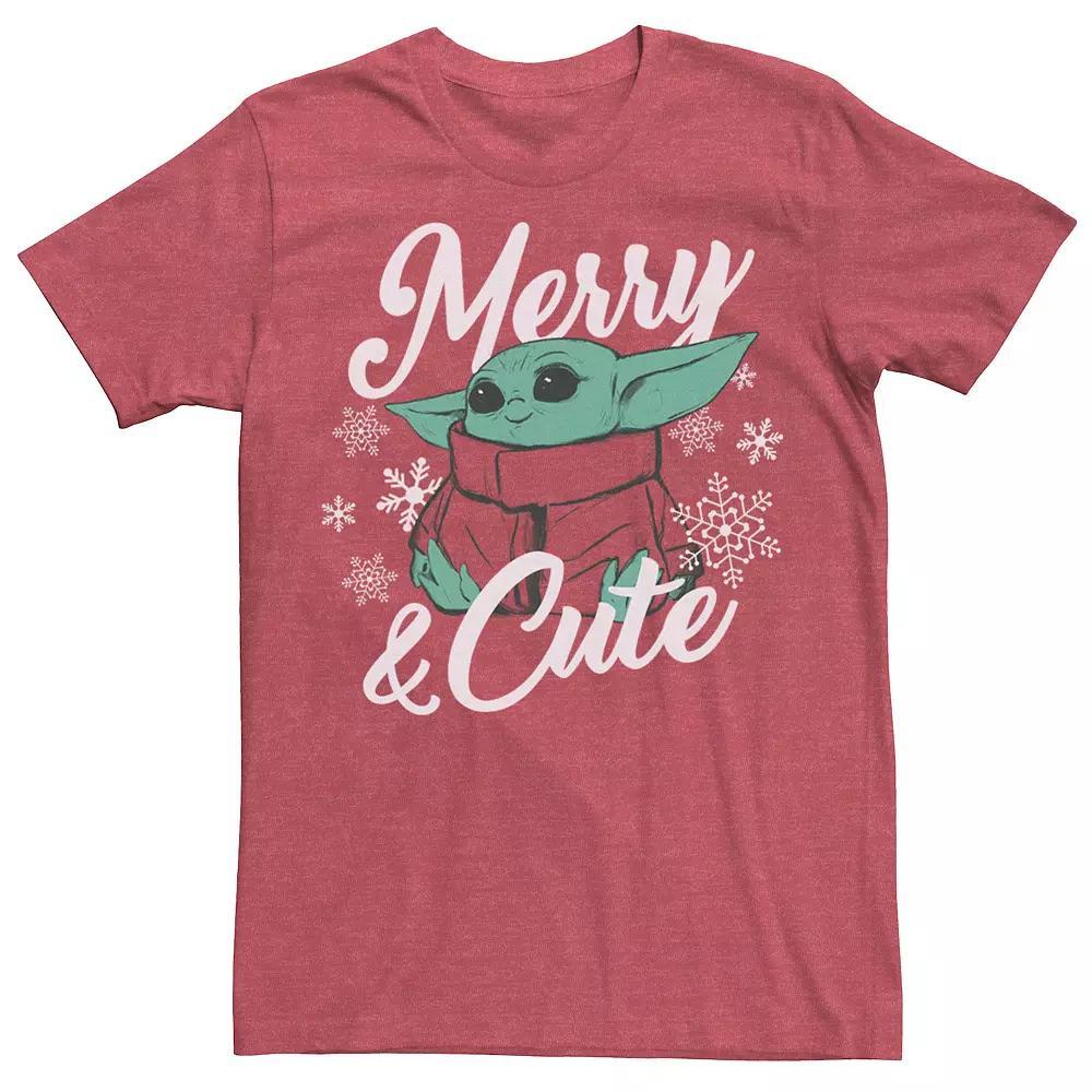 Men's Star Wars The Mandalorian Christmas The Child Merry & Cute Tee,  Product Image